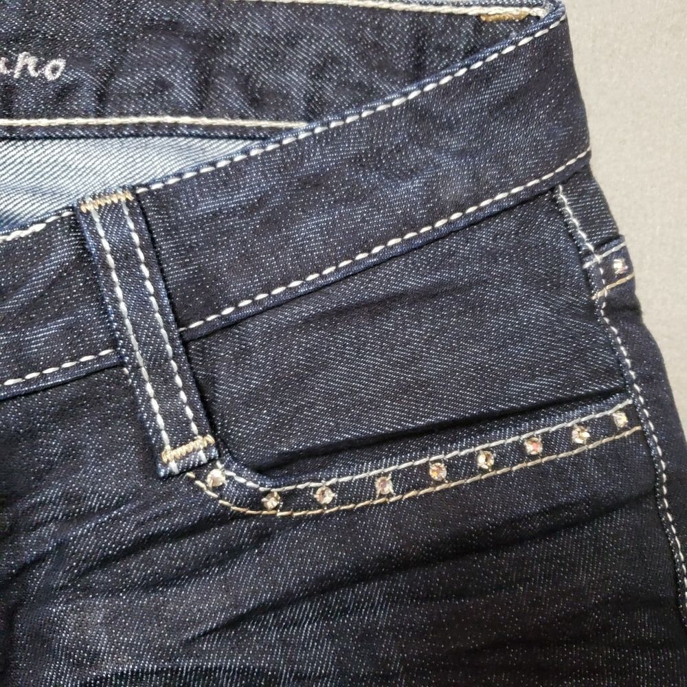 Guess By Marciano Skinny Jean Dark Wash Denim Cropped - Picture 6 of 16